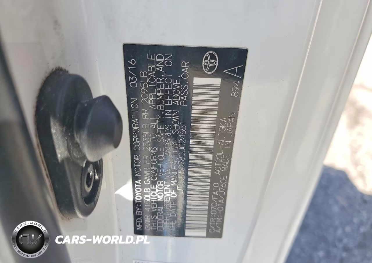 2016 Scion Tc Base VIN:JTKJF5C78GJ024651 - 12