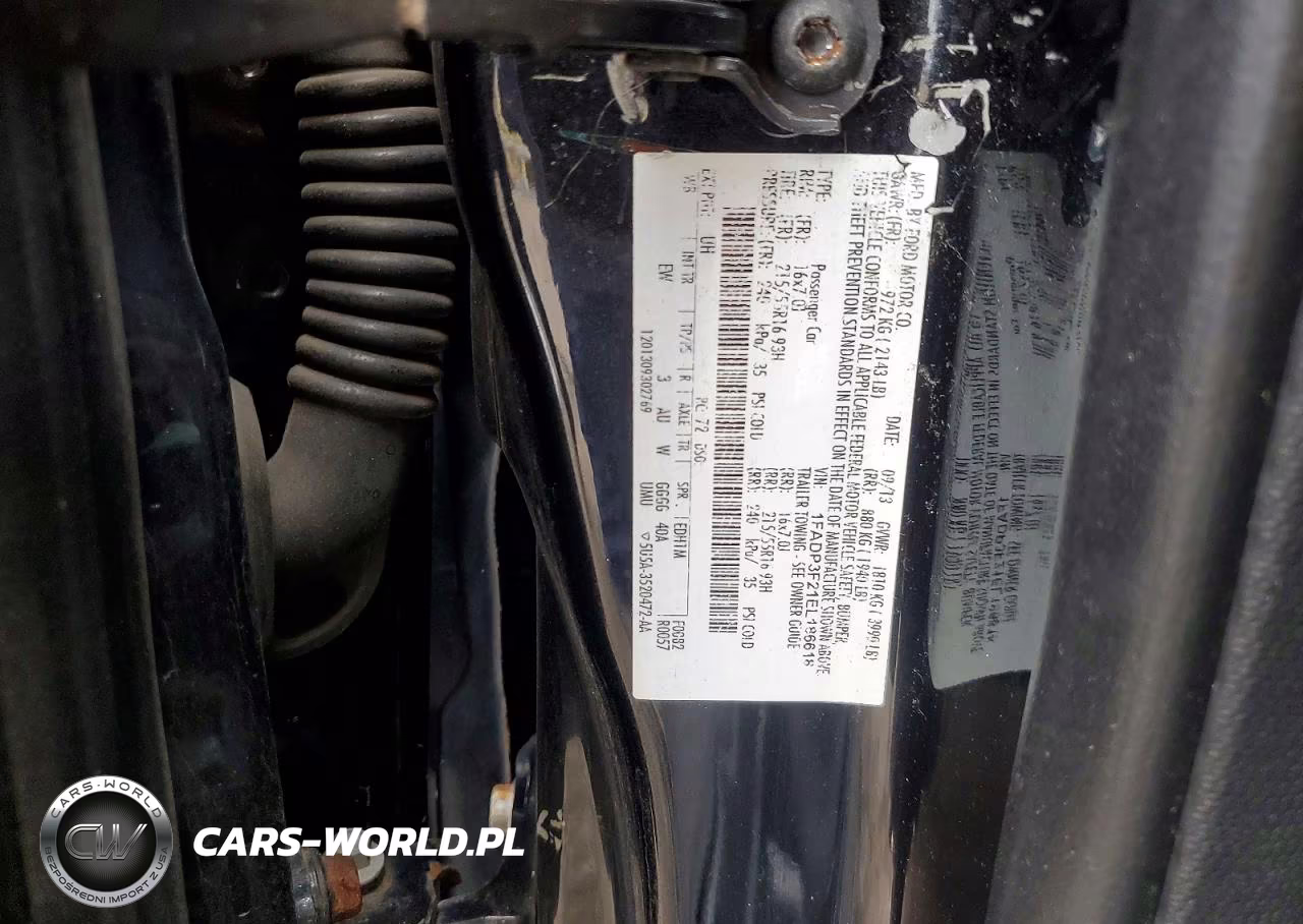 2014 Ford Focus VIN:1FADP3F21EL186618 - 12