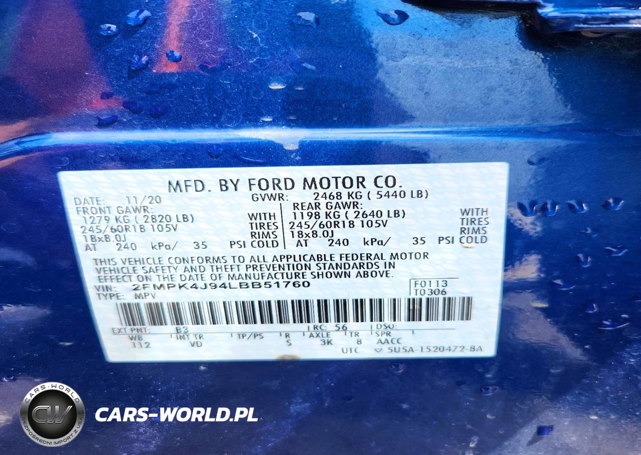 2020 Ford Edge Sel VIN:2FMPK4J94LBB51760 - 14