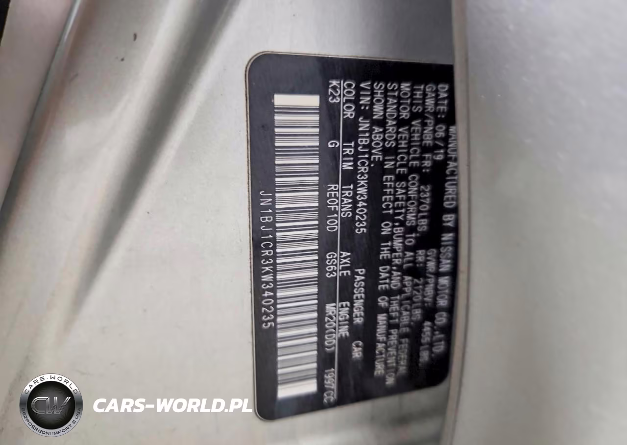 2019 Nissan Rogue Sport S VIN:JN1BJ1CR3KW340235 - 14