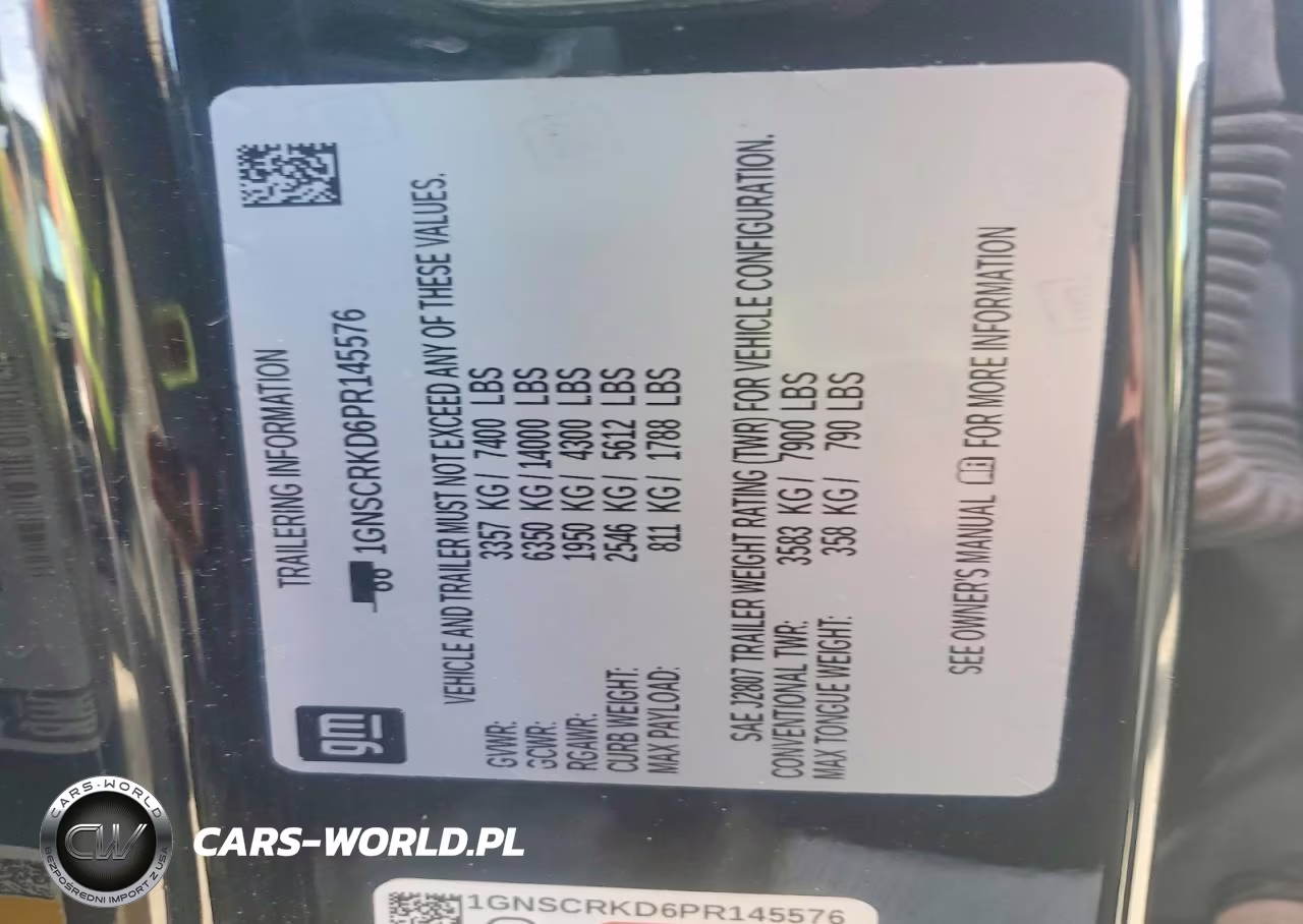 2023 Chevrolet Tahoe C1500 Rst VIN:1GNSCRKD6PR145576 - 14