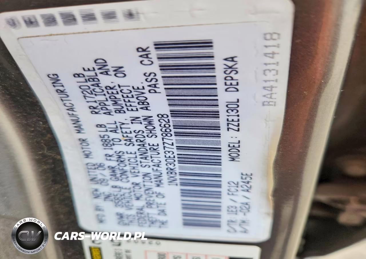 2007 Toyota Corolla S VIN:1NXBR30E37Z786628 - 12