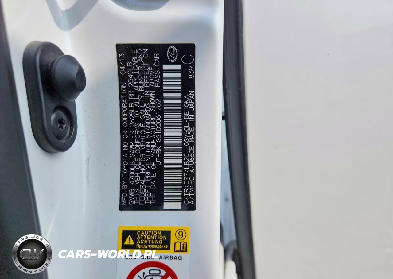 2013 Lexus Es 350 VIN:JTHBK1GG1D2061782 - 12