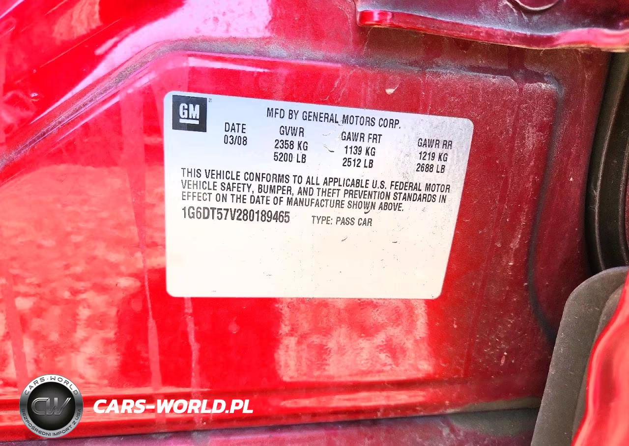 2008 Cadillac Cts Hi Feature V6 VIN:1G6DT57V280189465 - 12