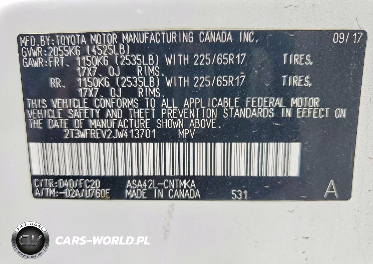 2018 Toyota Rav4 Xle VIN:2T3WFREV2JW413701 - 13