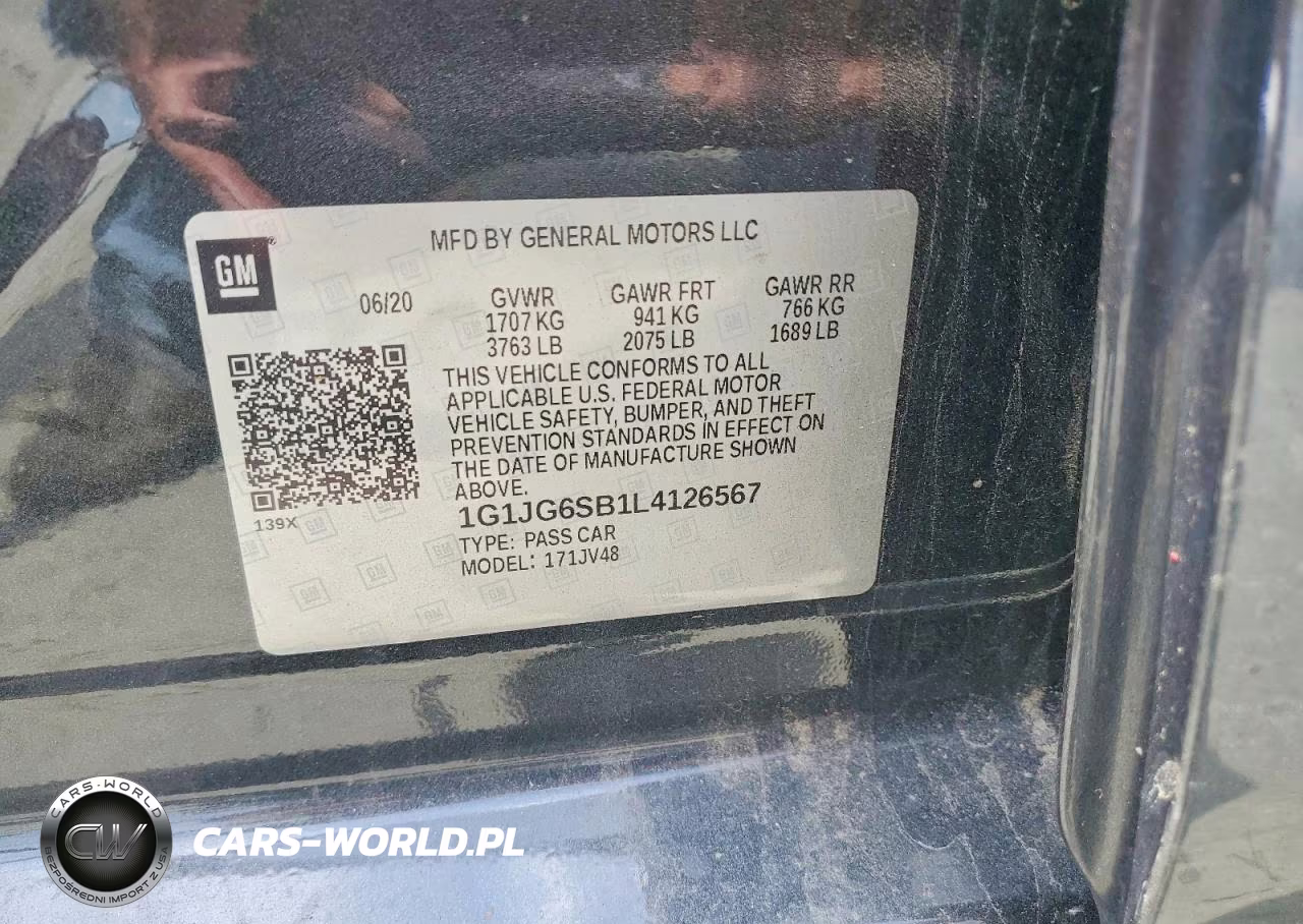 2020 Chevrolet Sonic VIN:1G1JG6SB1L4126567 - 13