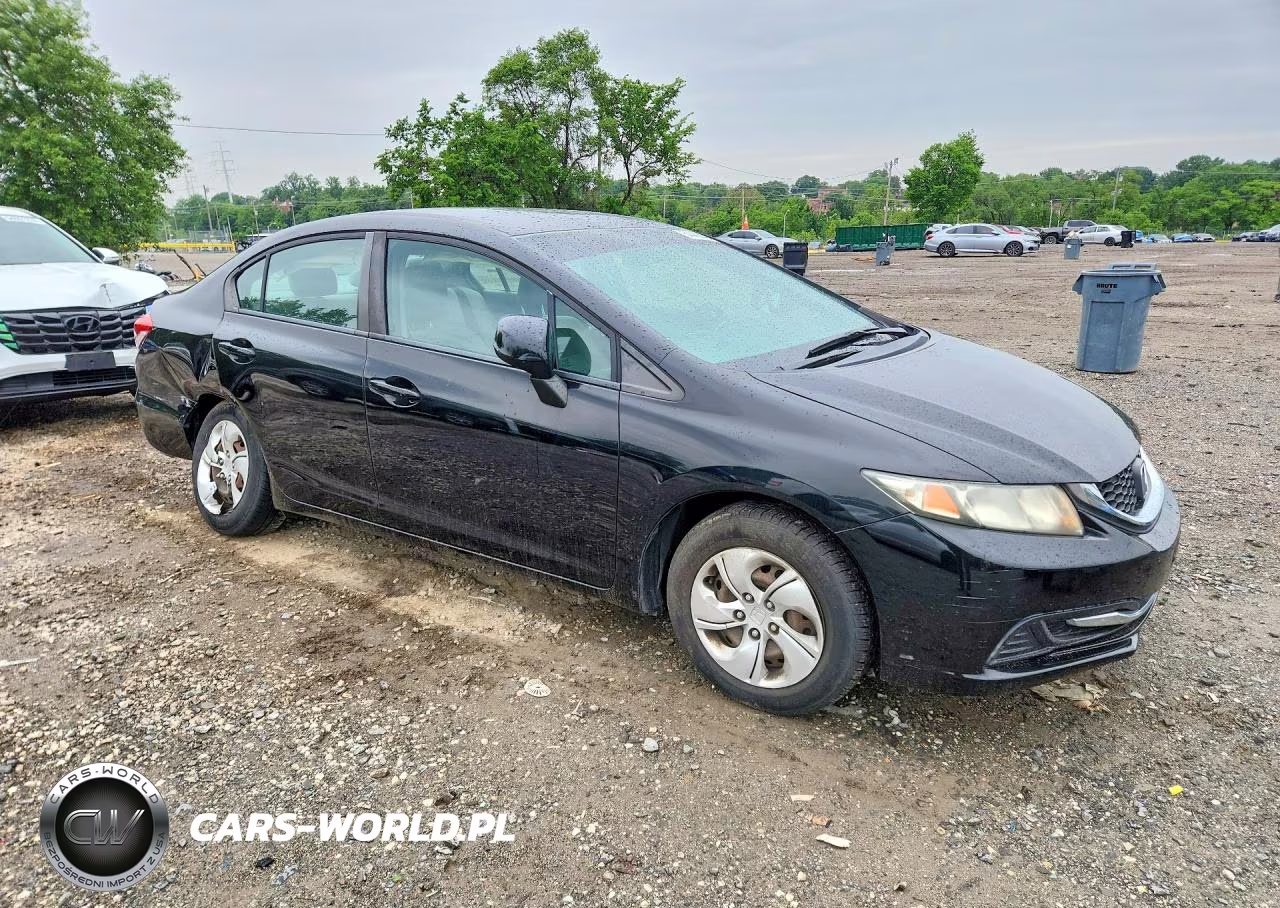 2013 Honda Civic Lx VIN:19XFB2F53DE042145 - 4
