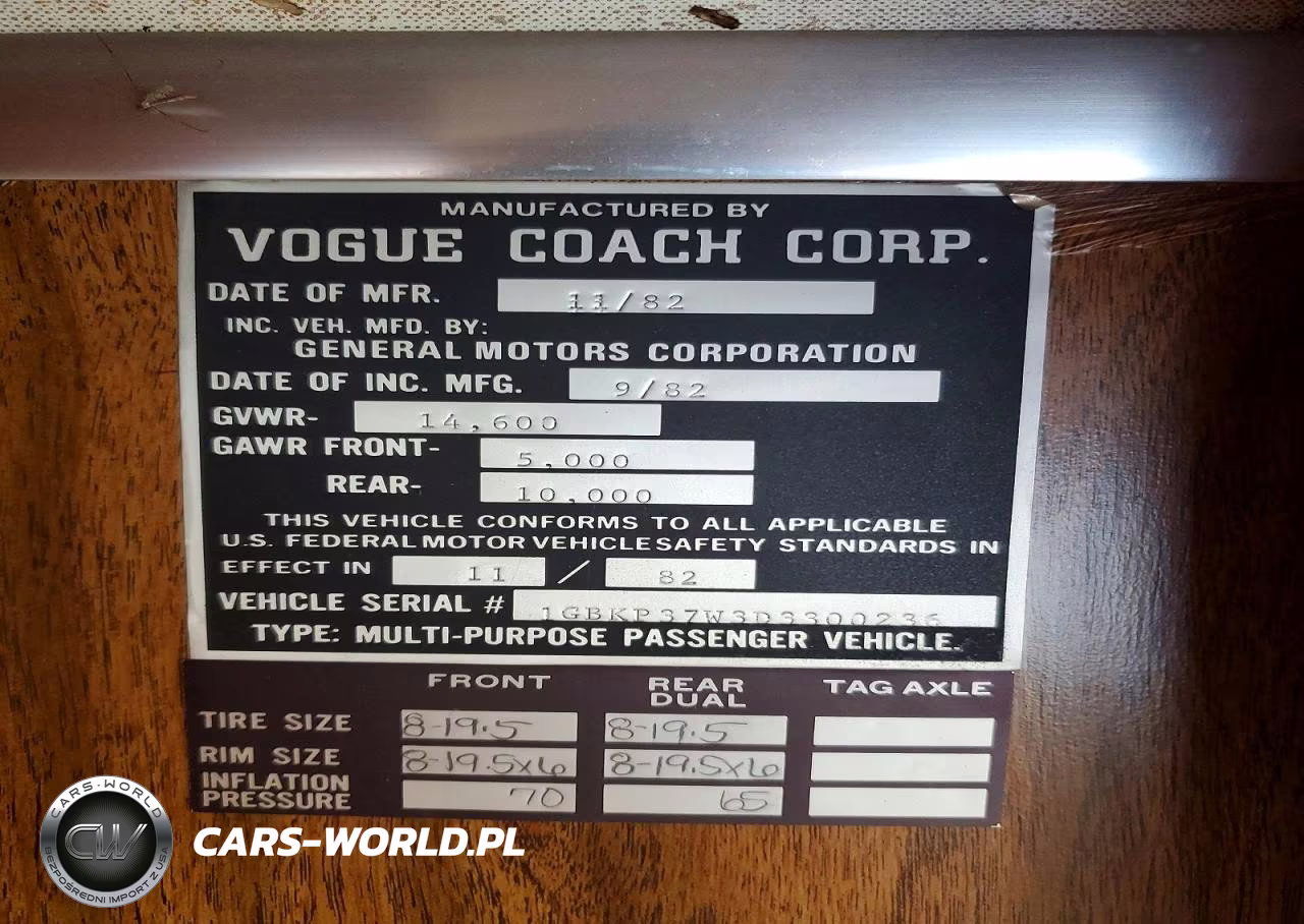 1983 Vogue Rv VIN:1GBKP37W3D3300236 - 10