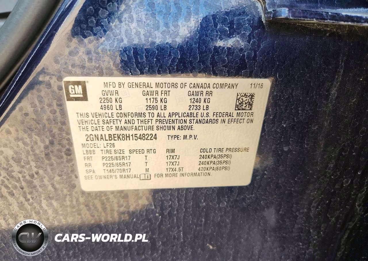 2017 Chevrolet Equinox Ls VIN:2GNALBEK8H1548224 - 12