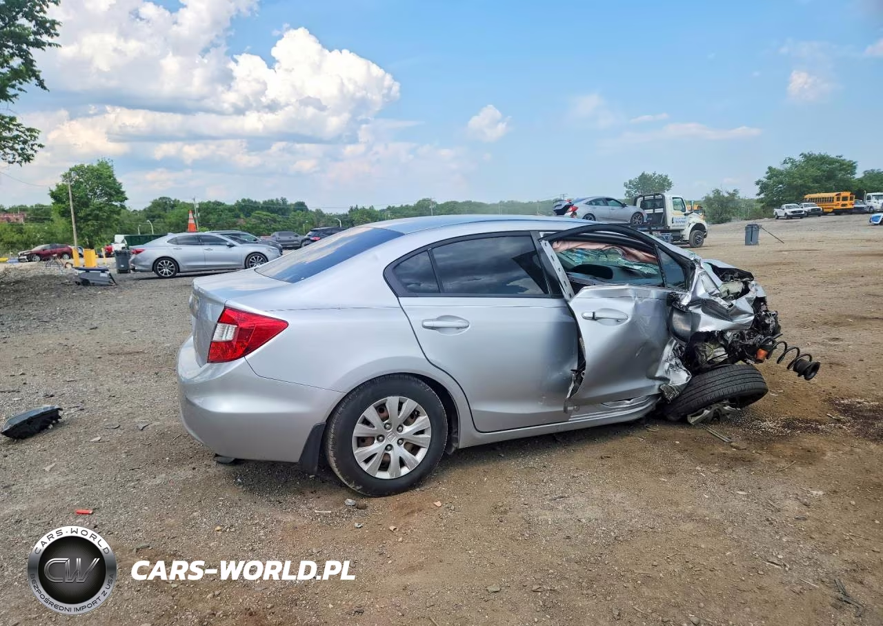 2012 Honda Civic Lx VIN:19XFB2F55CE364820 - 3