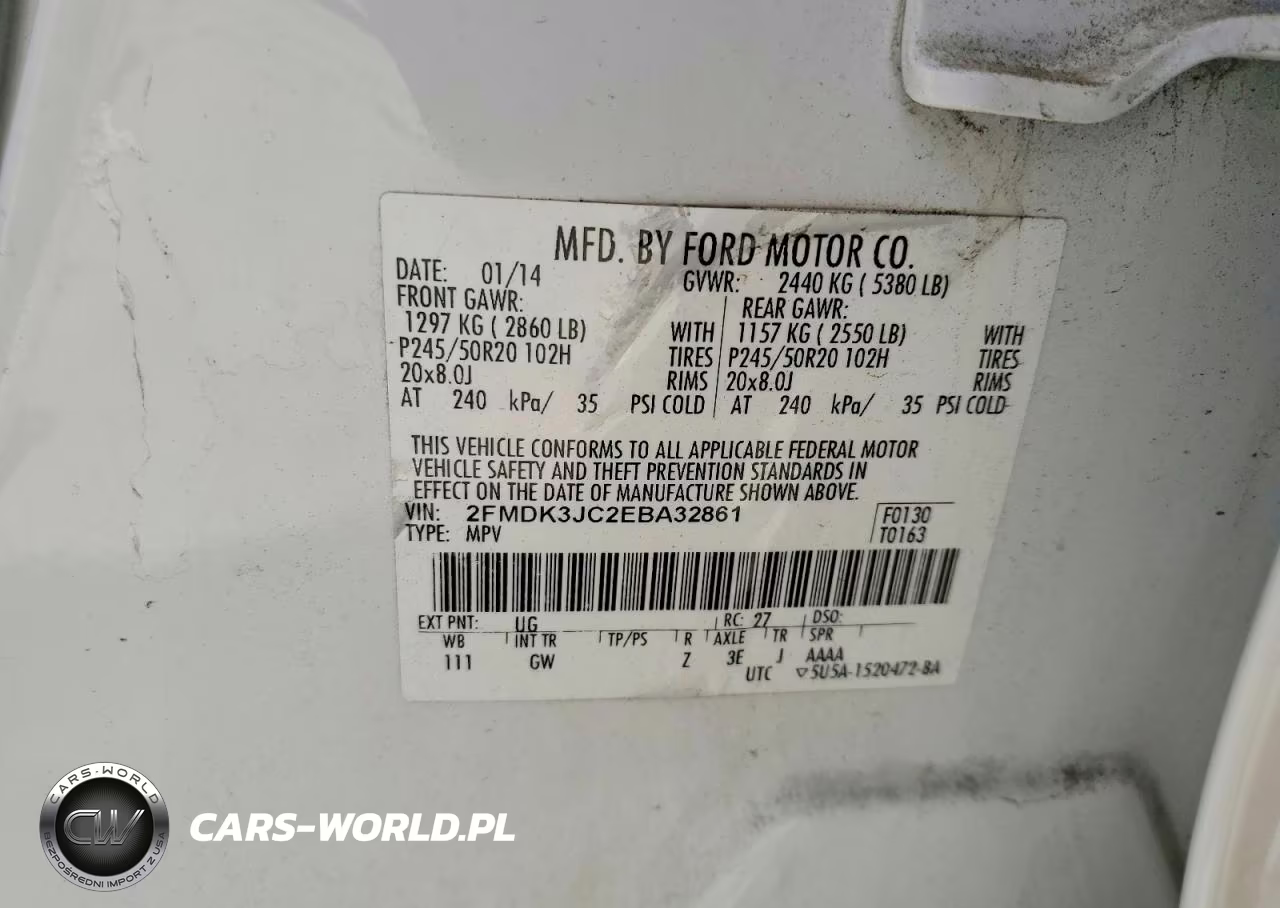 2014 Ford Edge Sel VIN:2FMDK3JC2EBA32861 - 13