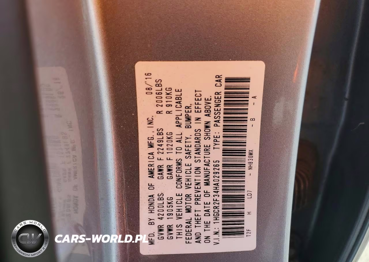 2017 Honda Accord Lx VIN:1HGCR2F34HA029265 - 12