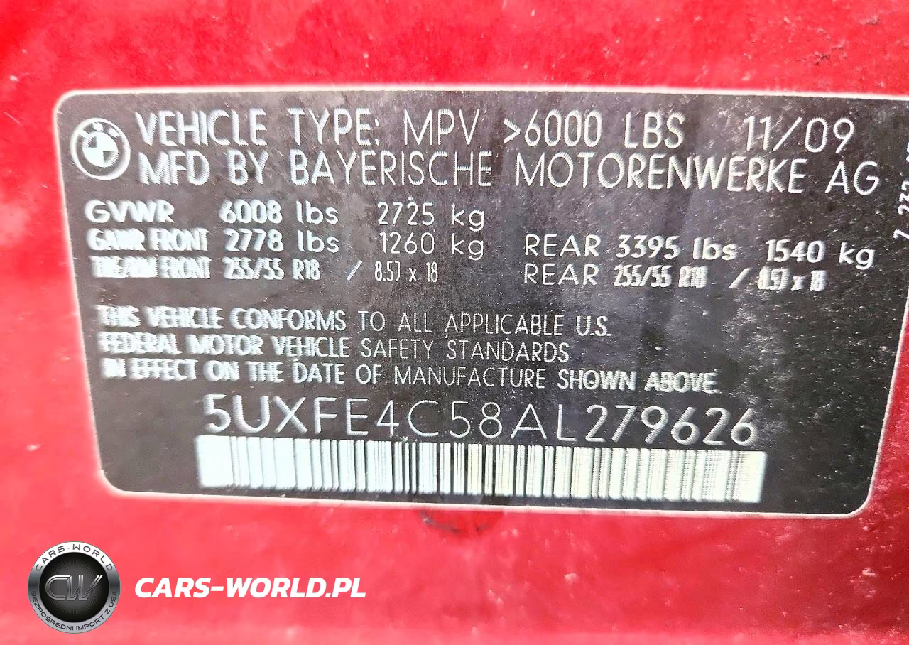 2010 BMW X5 xDrive30I VIN:5UXFE4C58AL279626 - 13