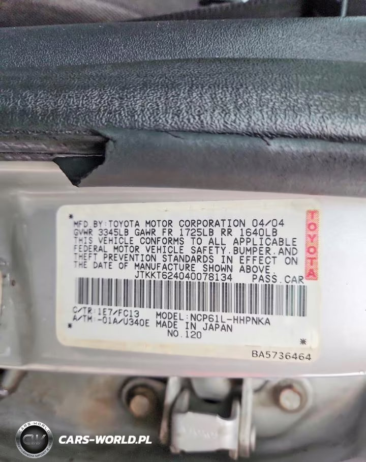 2004 Scion Xa Base VIN:JTKKT624040078134 - 12