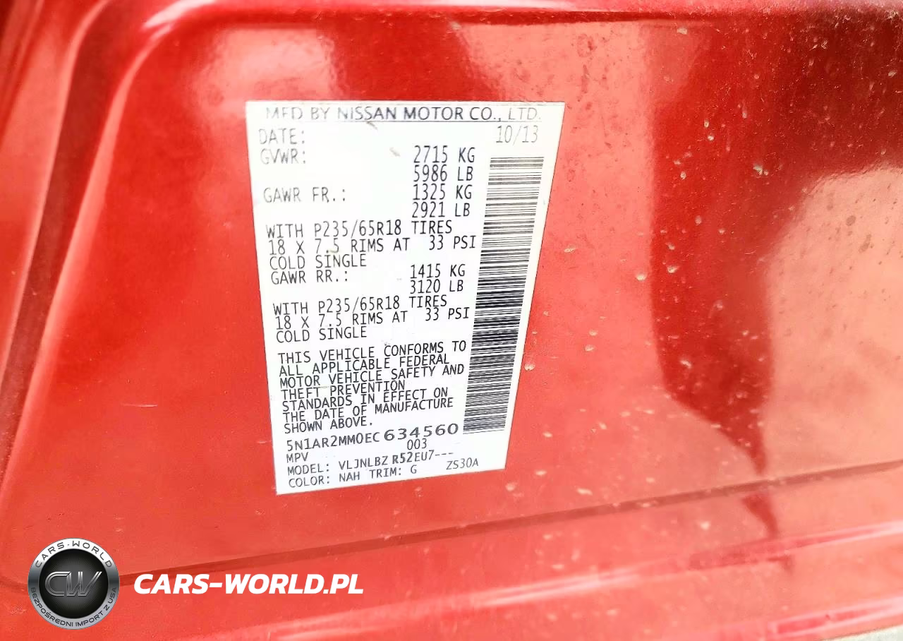 2014 Nissan Pathfinder S VIN:5N1AR2MM0EC634560 - 14