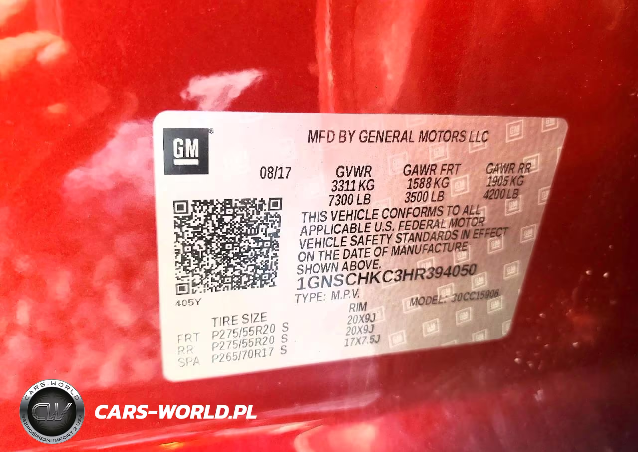 2017 Chevrolet Suburban C1500 Lt VIN:1GNSCHKC3HR394050 - 13