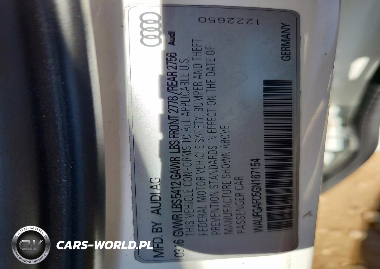 2016 Audi A6 Premium Plus VIN:WAUFGAFC5GN167154 - 12
