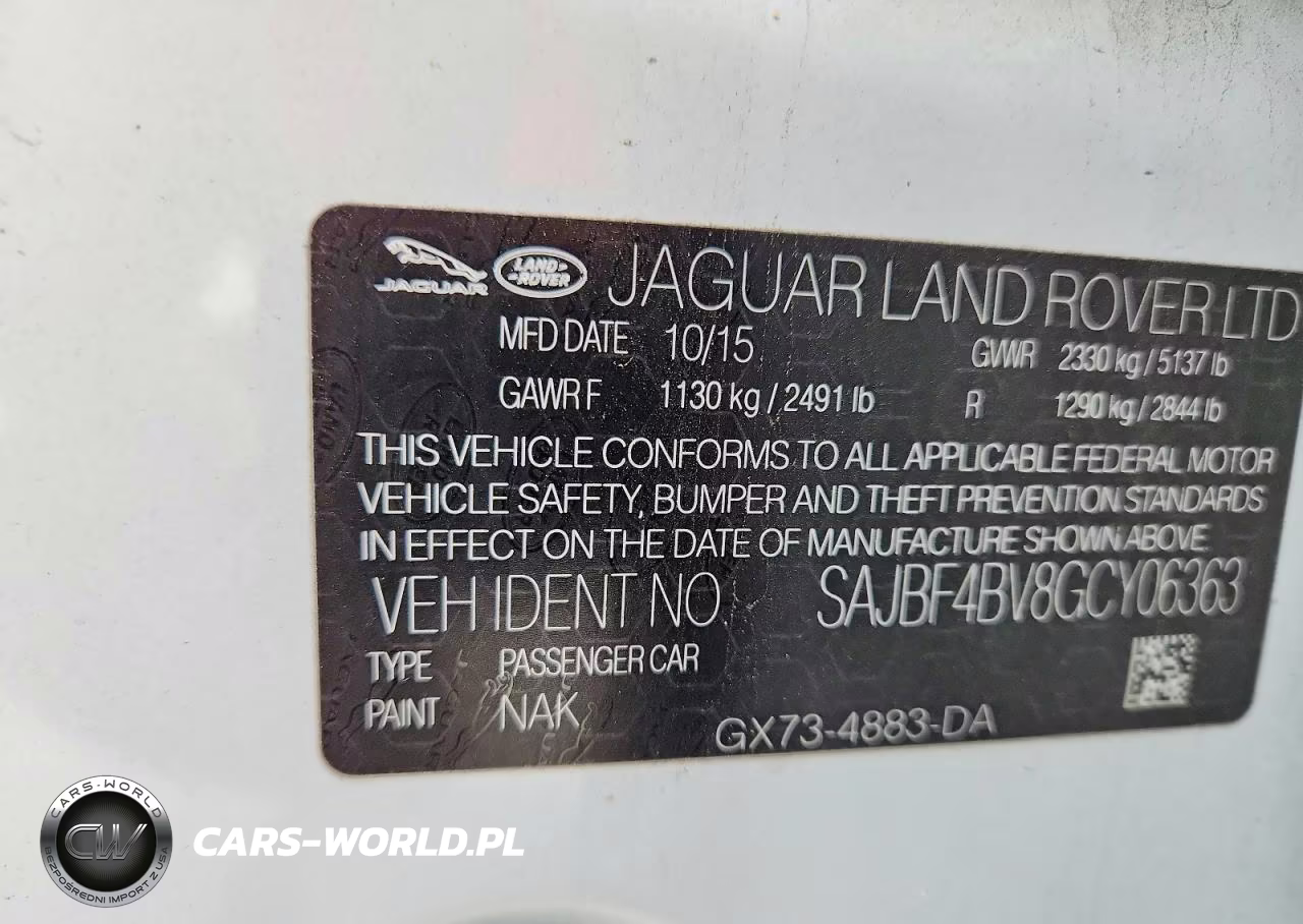 2016 Jaguar Xf 35T R-Sport VIN:SAJBF4BV8GCY06363 - 12