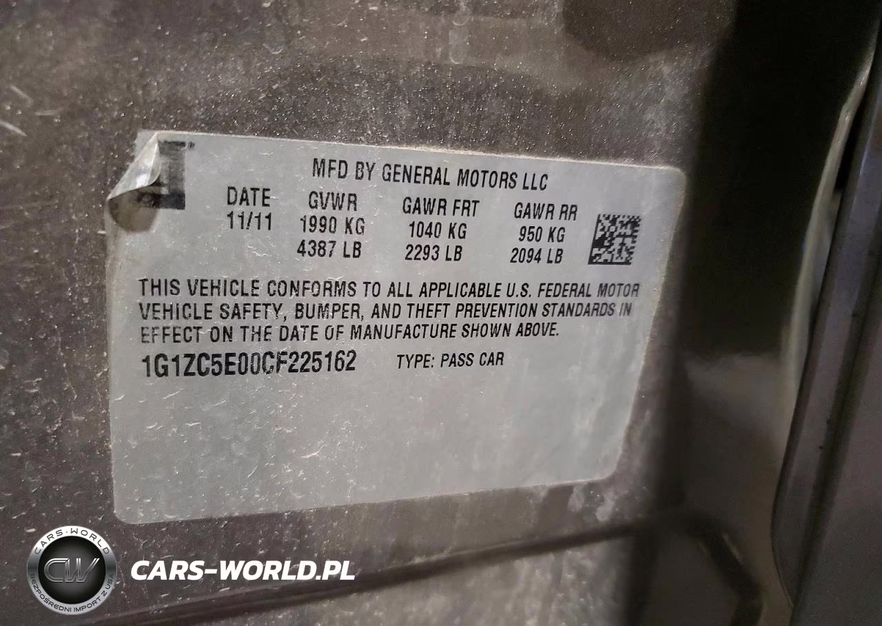 2012 Chevrolet Malibu 1Lt VIN:1G1ZC5E00CF225162 - 12
