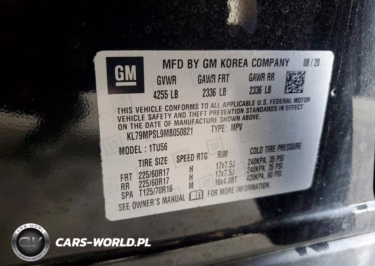 2021 Chevrolet Trailblazer Lt VIN:KL79MPSL9MB050821 - 13