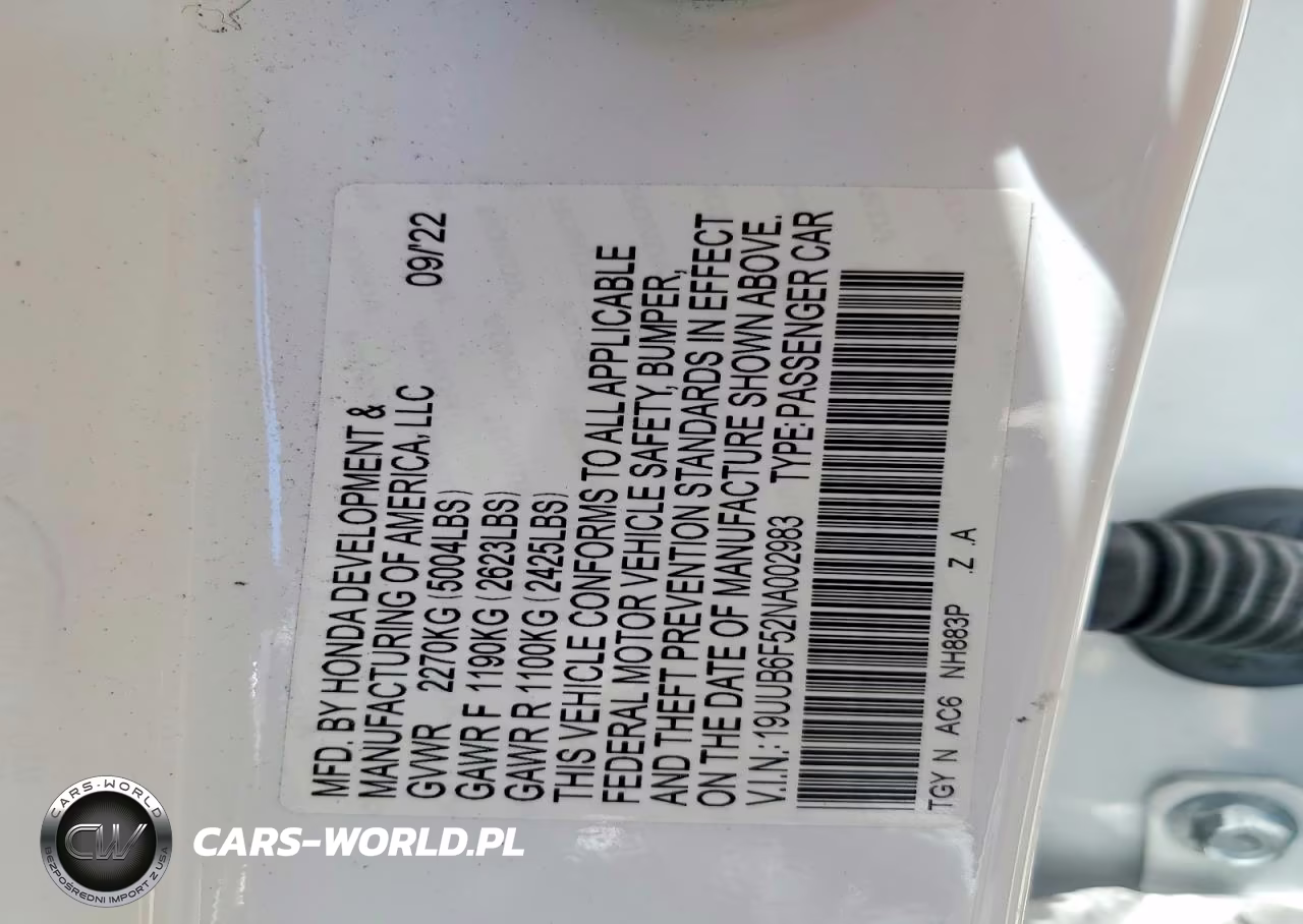 2022 Acura Tlx Tech A VIN:19UUB6F52NA002983 - 13
