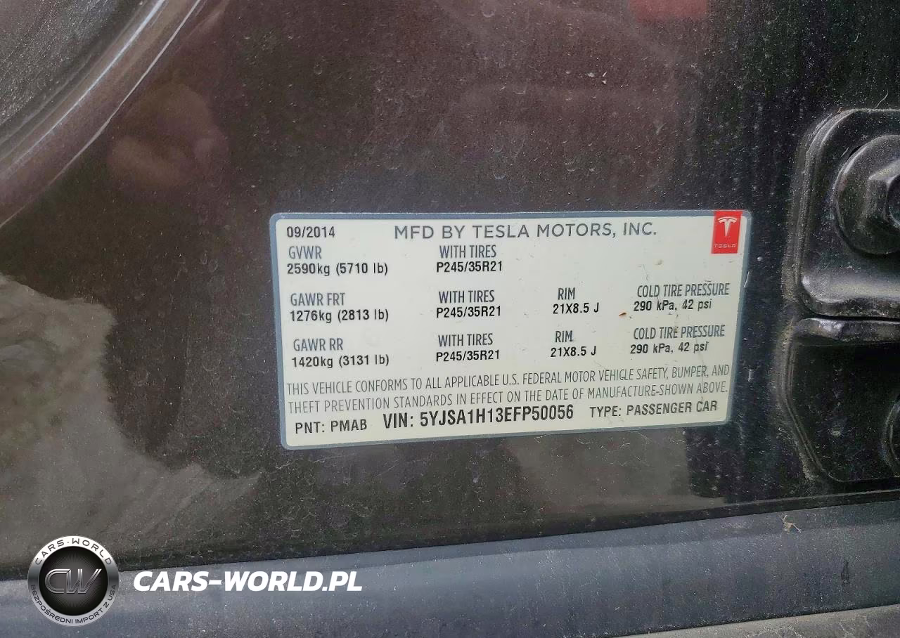 2014 Tesla Model S VIN:5YJSA1H13EFP50056 - 13