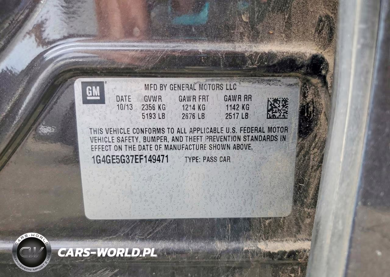2014 Buick Lacrosse VIN:1G4GE5G37EF149471 - 12