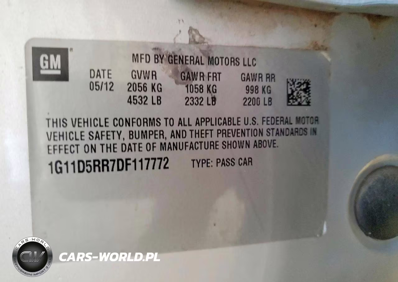 2013 Chevrolet Malibu 1Lt VIN:1G11D5RR7DF117772 - 12