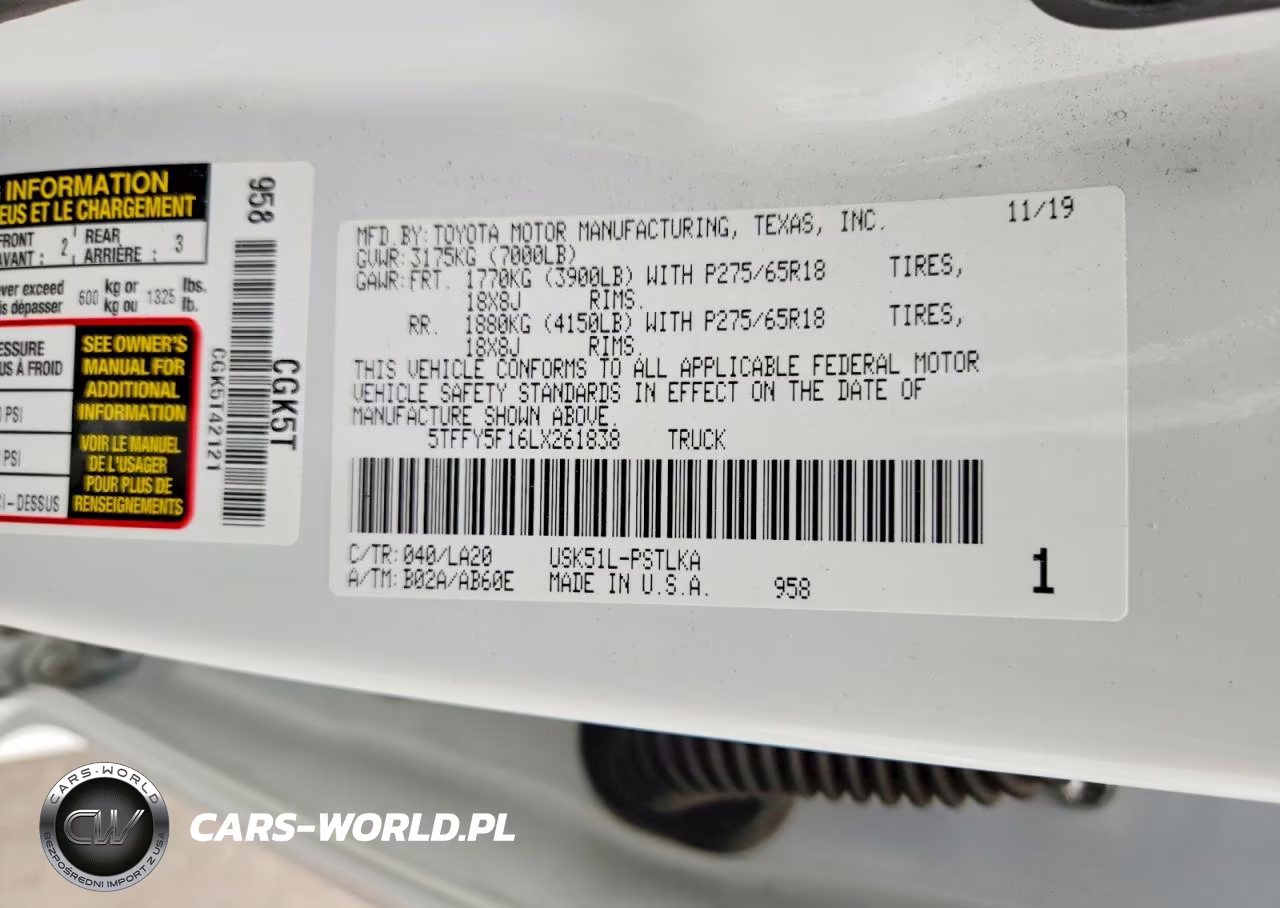 2020 Toyota Tundra Crewmax Limited VIN:5TFFY5F16LX261838 - 13