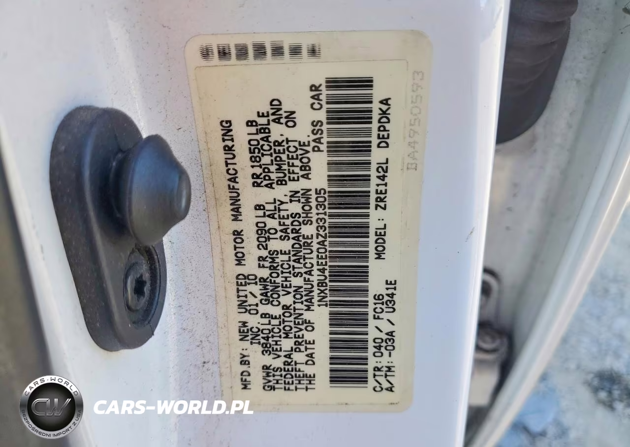 2010 Toyota Corolla Le VIN:1NXBU4EE0AZ331305 - 12
