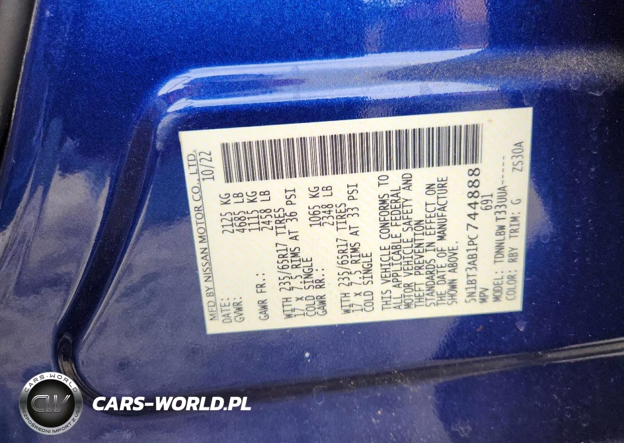2023 Nissan Rogue S VIN:5N1BT3AB1PC744888 - 13