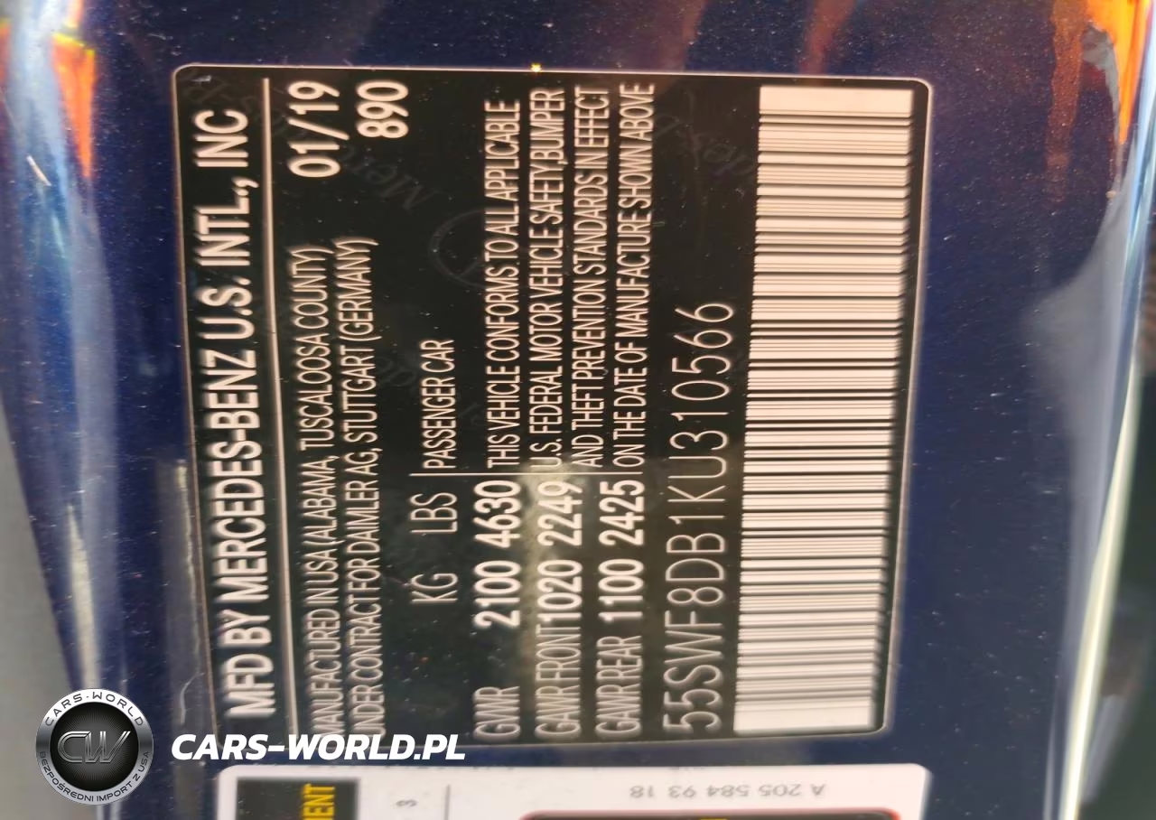 2019 Mercedes-Benz C 300 VIN:55SWF8DB1KU310566 - 12