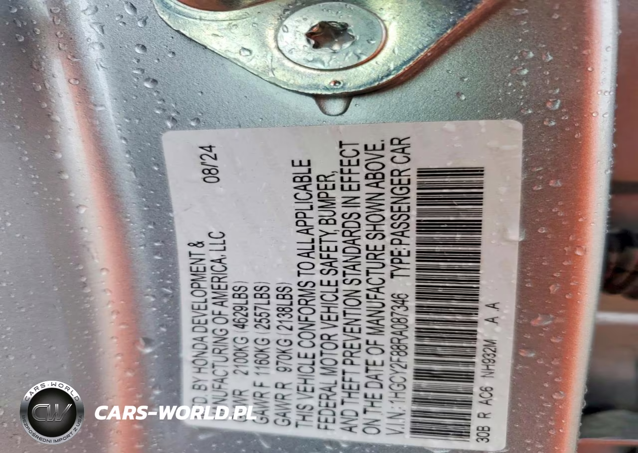 2024 Honda Accord Touring Hybrid VIN:1HGCY2F88RA087346 - 13
