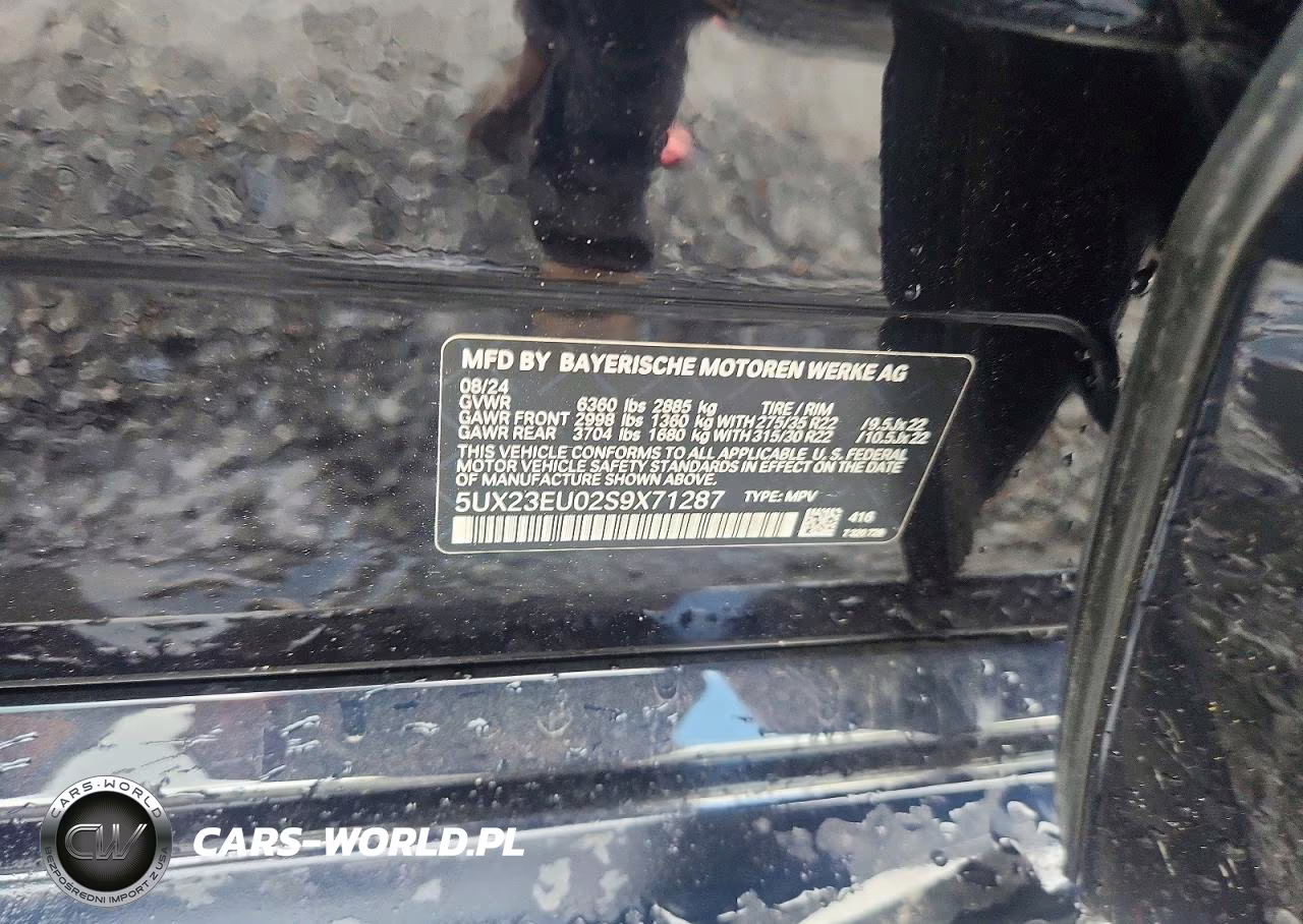 2025 BMW X5 xDrive40I VIN:5UX23EU02S9X71287 - 13