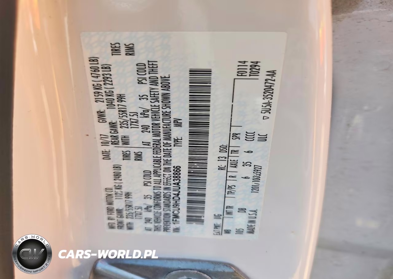 2018 Ford Escape Sel VIN:1FMCU9HD4JUA38866 - 12