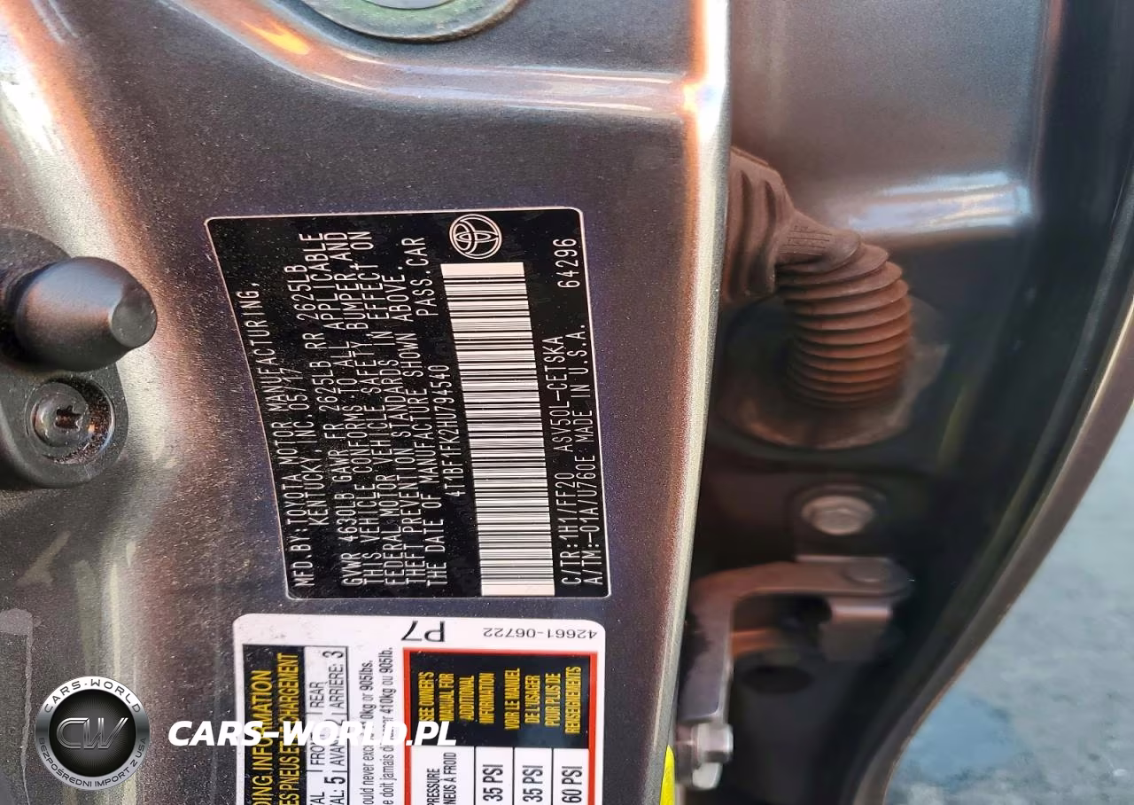 2017 Toyota Camry Se VIN:4T1BF1FK2HU794540 - 13
