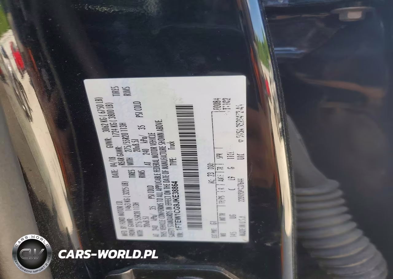 2018 Ford F150 Supercrew VIN:1FTEW1CG9JKE38864 - 12