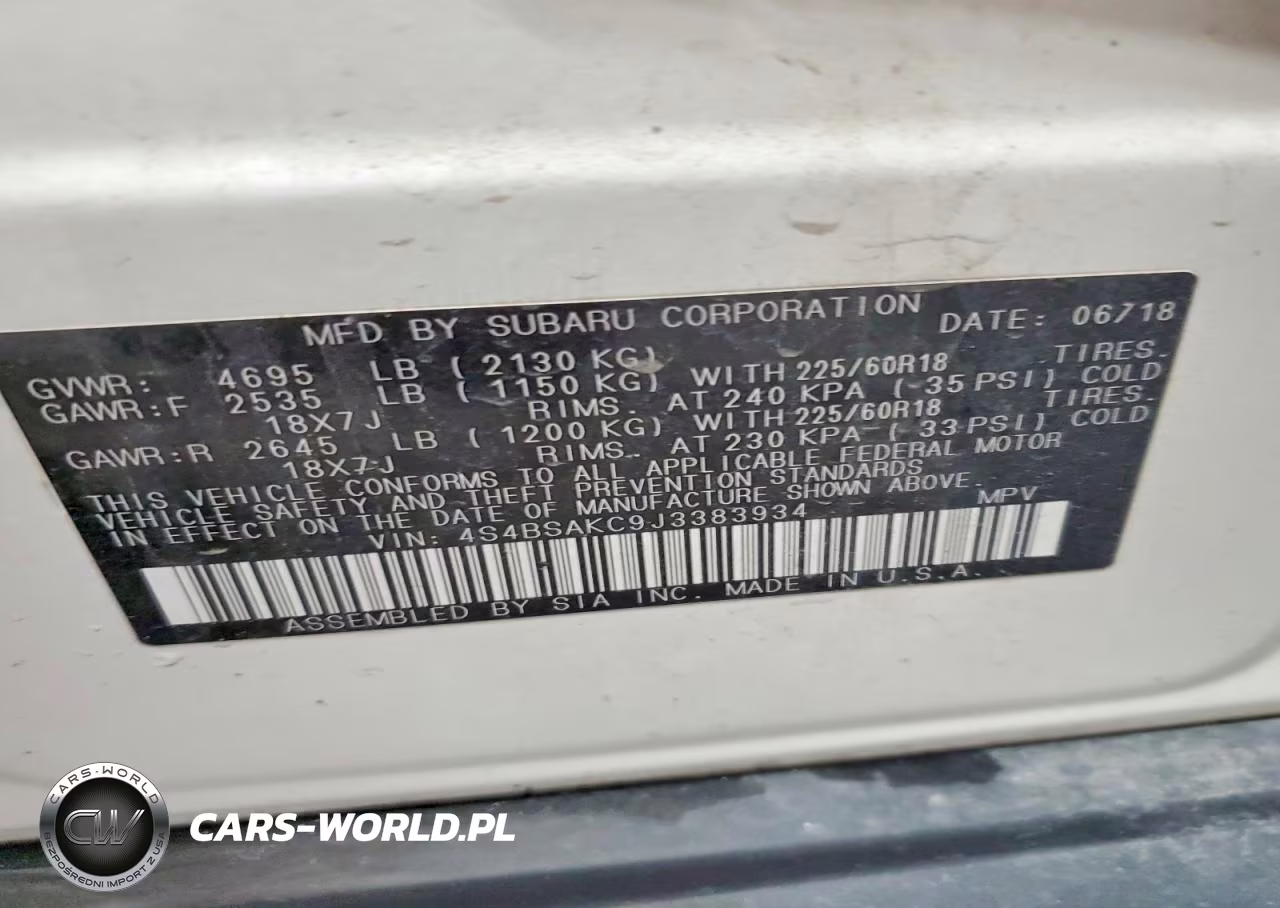 2018 Subaru Outback 2.5I Limited VIN:4S4BSAKC9J3383934 - 13
