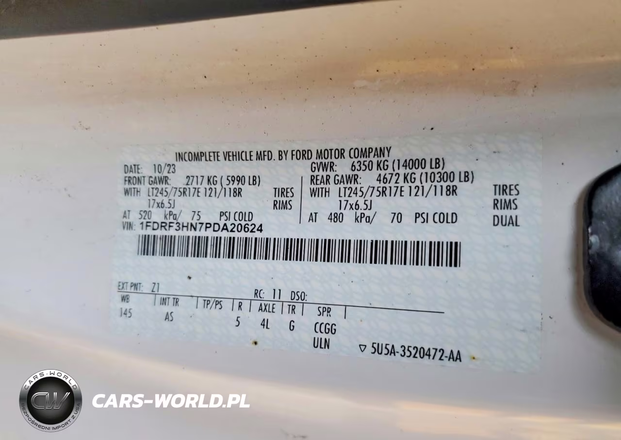 2023 Ford F350 Super Duty Dump Truck VIN:1FDRF3HN7PDA20624 - 12