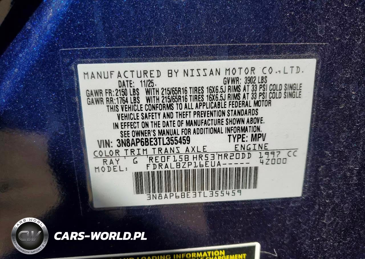2026 Nissan Kicks S VIN:3N8AP6BE3TL355459 - 13