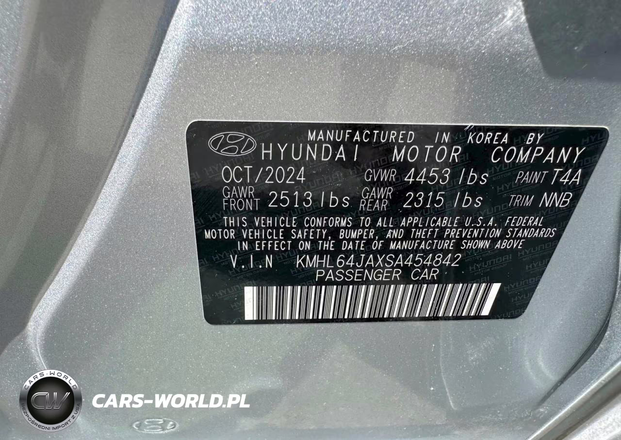2025 Hyundai Sonata Sel VIN:KMHL64JAXSA454842 - 10