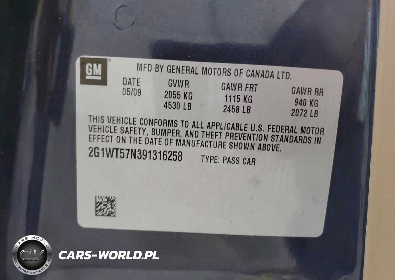 2009 Chevrolet Impala 1Lt VIN:2G1WT57N391316258 - 12