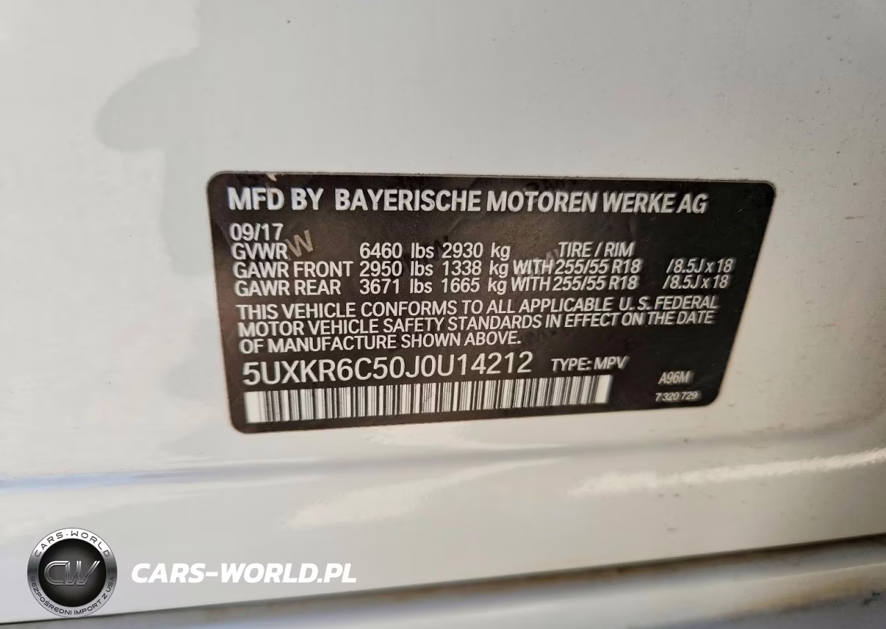 2018 BMW X5 xDrive50I VIN:5UXKR6C50J0U14212 - 13