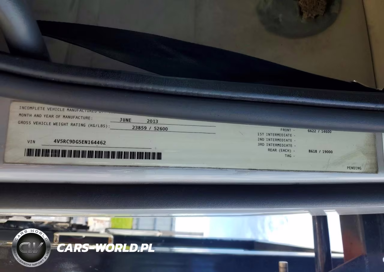 2014 Volvo Vah Car Hauler Truck VIN:4V5RC9DG5EN164462 - 10