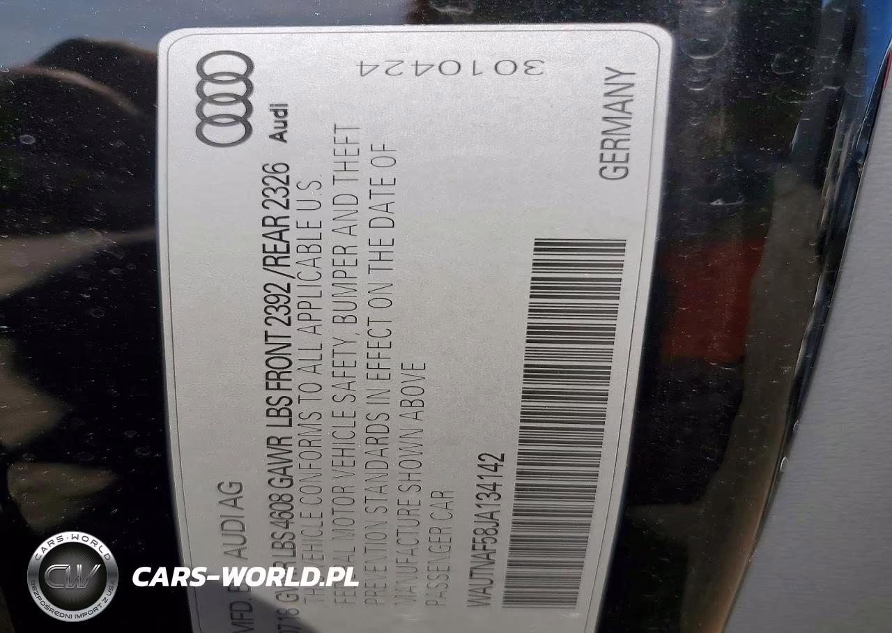2018 Audi A5 Premium Plus S-Line VIN:WAUTNAF58JA134142 - 12