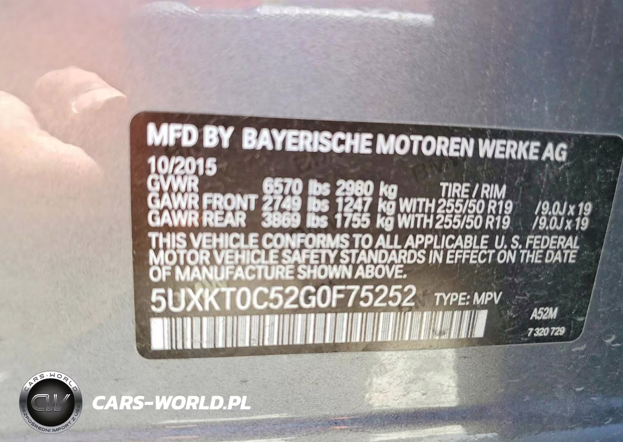 2016 BMW X5 Xdr40E VIN:5UXKT0C52G0F75252 - 13