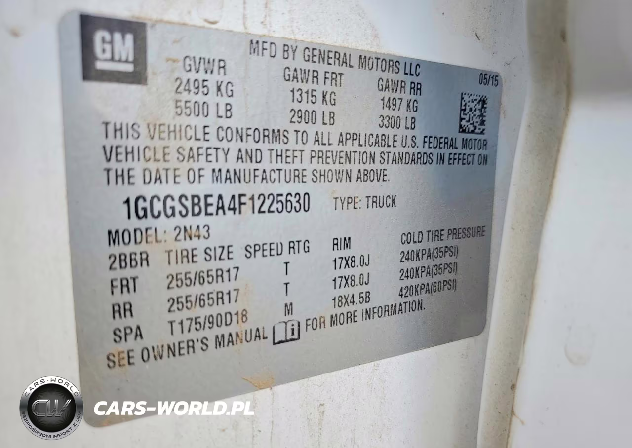 2015 Chevrolet Colorado Lt VIN:1GCGSBEA4F1225630 - 12