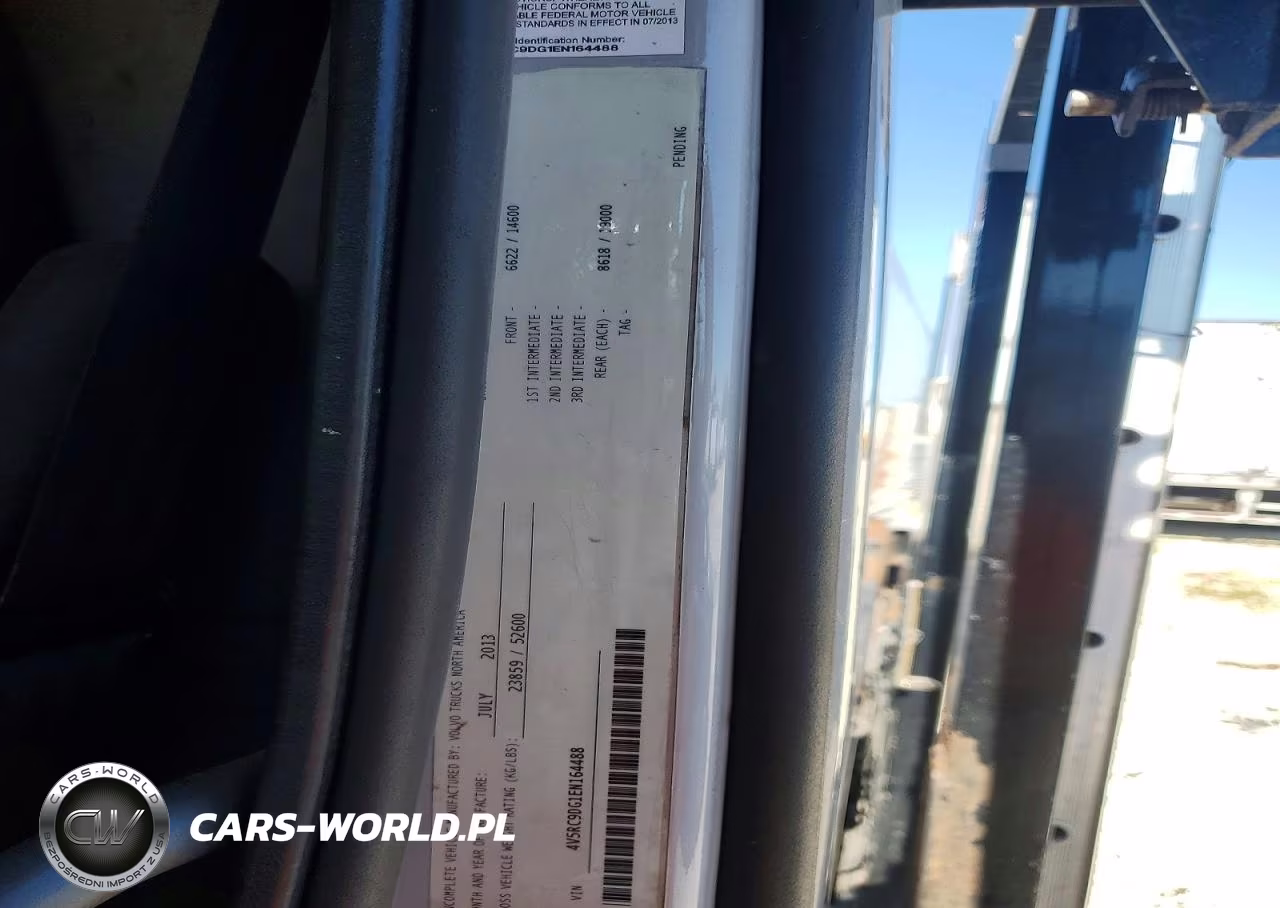 2014 Volvo Vah VIN:4V5RC9DG1EN164488 - 10