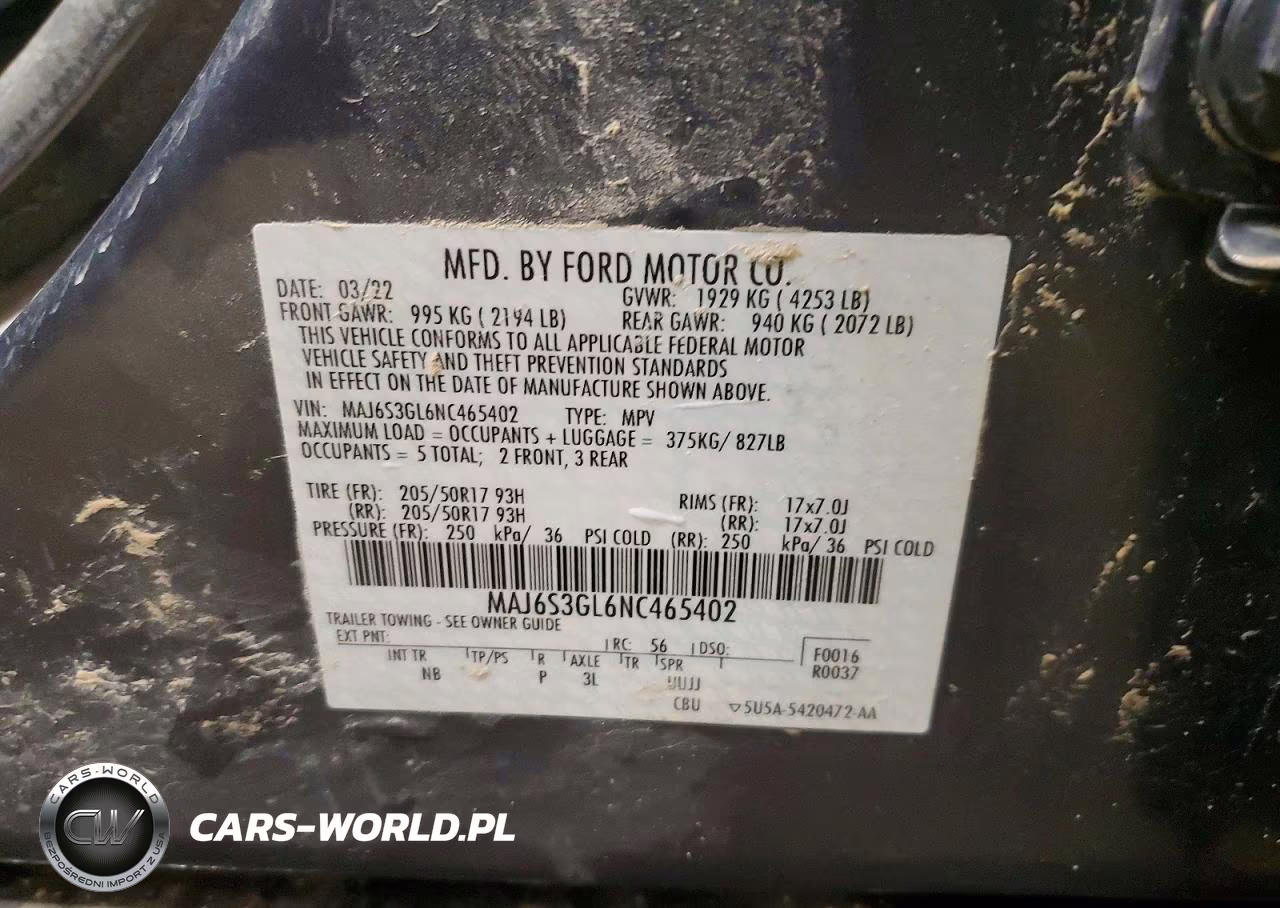 2022 Ford Ecosport Se VIN:MAJ6S3GL6NC465402 - 13