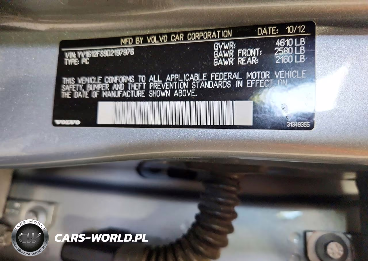 2013 Volvo S60 T5 VIN:YV1612FS9D2197976 - 12